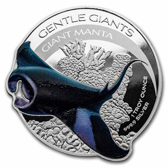 2023 PAMP 1 oz Silver $2 Gentle Giants: Giant Manta 2023 PAMP 1 oz Silver $2 Gentle Giants: Giant Manta