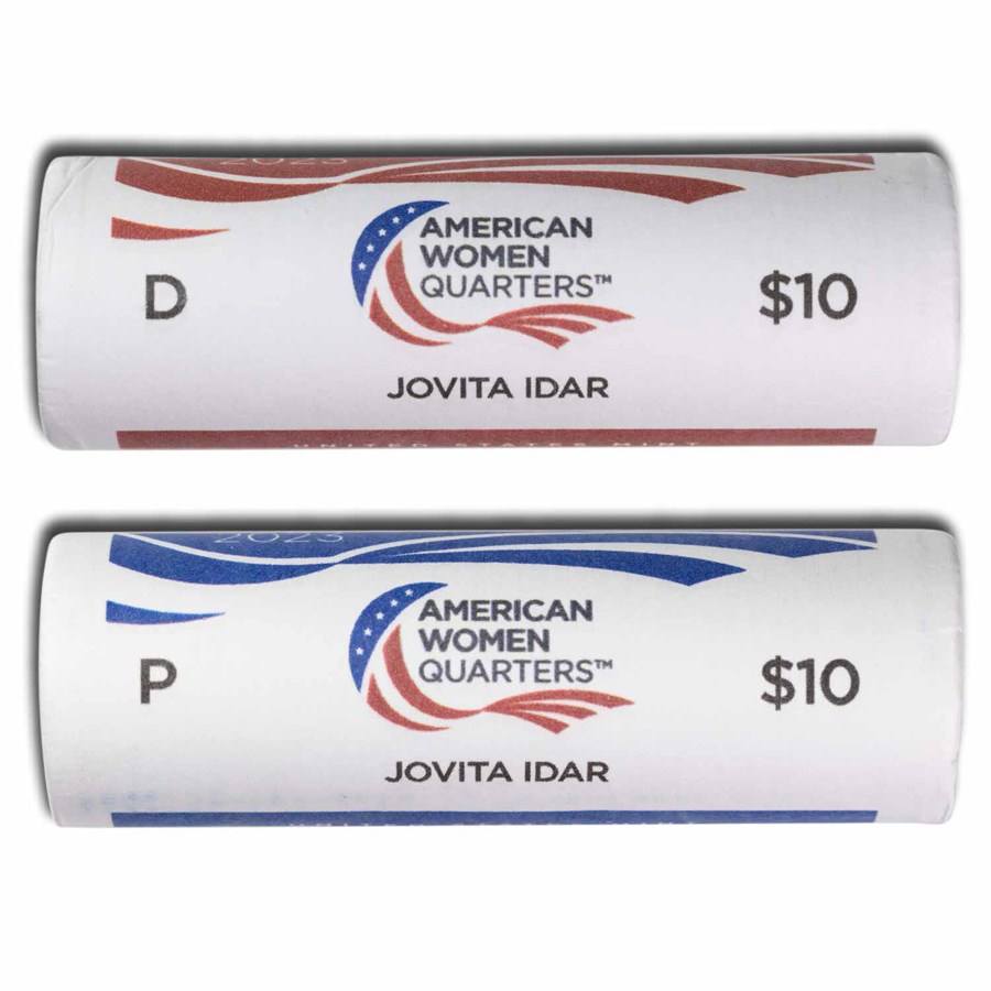 2023-PD Jovita Idar American Women Qtr 40-Coin 2 Roll Set
