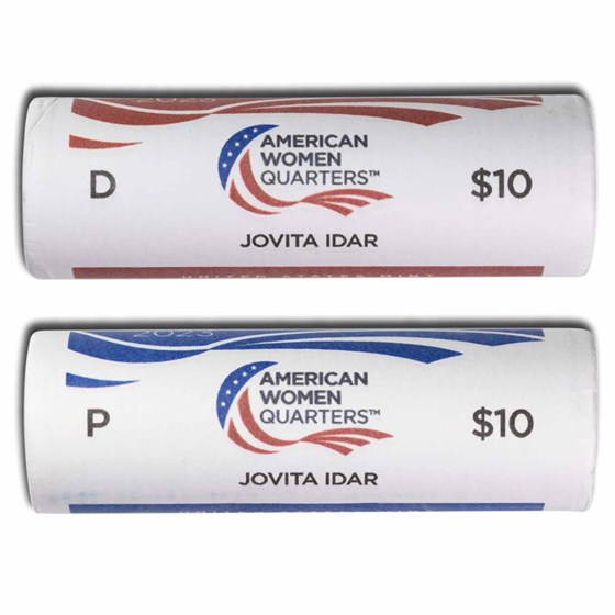 2023-PD Jovita Idar American Women Qtr 40-Coin 2 Roll Set 2023-PD Jovita Idar American Women Qtr 40-Coin 2 Roll Set