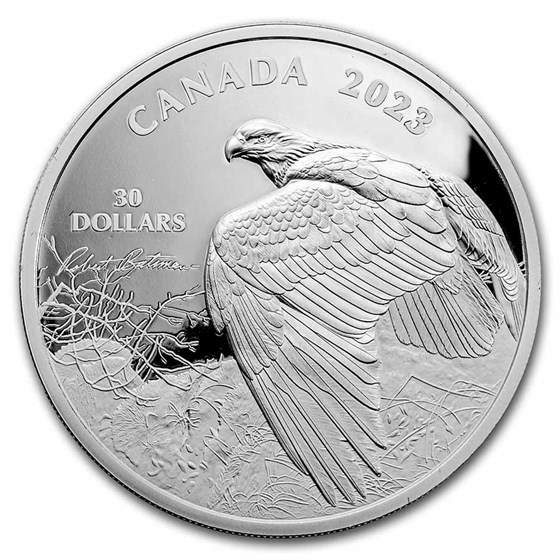 2023 RCM 2 oz Silver $30 Robert Bateman Vantage Point Bald Eagle