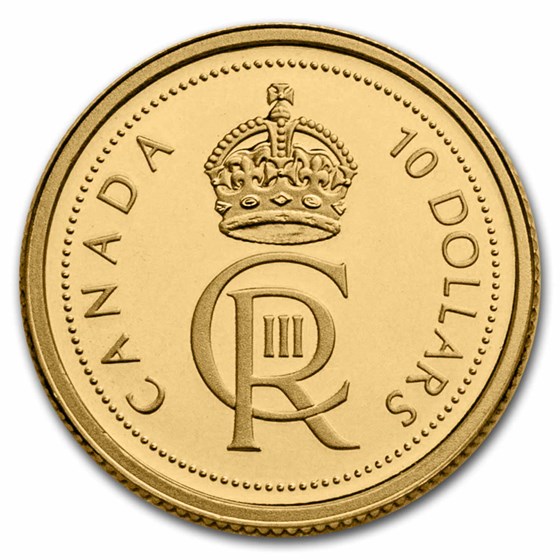 2023 RCM Gold $10 His Majesty King Charles III's Royal Cypher 2023 RCM Gold $10 His Majesty King Charles III's Royal Cypher