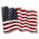 2023 Republic of Cameroon 1 oz Silver 3D Waving American Flag