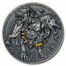 2023 Republic of Cameroon 1 oz Silver Greek Mythology; Cerberus