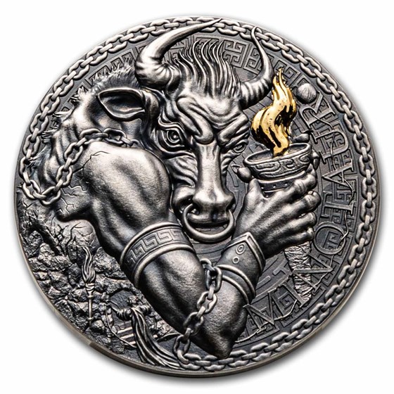 2023 Republic of Cameroon 1 oz Silver Greek Mythology; Minotaur 2023 Republic of Cameroon 1 oz Silver Greek Mythology; Minotaur