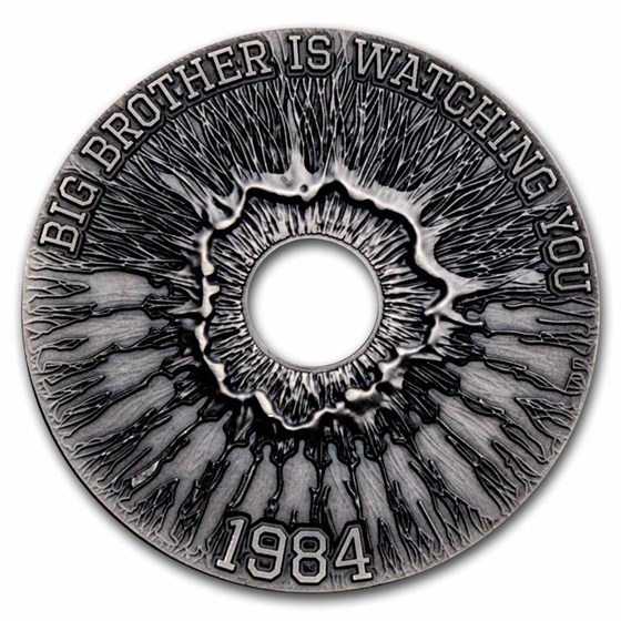 2023 Republic of Cameroon 2 oz Silver Big Brother is Watching You 2023 Republic of Cameroon 2 oz Silver Big Brother is Watching You