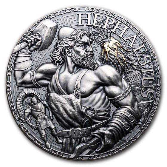 2023 Republic of Cameroon 3 oz Silver Greek Mythology; Hephaestus 2023 Republic of Cameroon 3 oz Silver Greek Mythology; Hephaestus