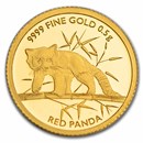 2023 Republic of Chad 1/2 gram Gold Red Panda