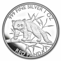 まーちゃお1piu1uguale3 RONE WAPPEN LOGO Buy 2023 Republic of Chad 1 oz Silver Red Panda BU | APMEX