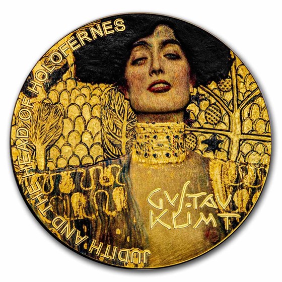 2023 Republic of Ghana 2 oz Silver Gustav Klimt: Judith 2023 Republic of Ghana 2 oz Silver Gustav Klimt: Judith