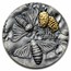 2023 Republic of Ghana 2 oz Silver Nature Architects: Silk Moth