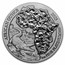 2023 Rwanda 1 oz Platinum African Ounce Nile Crocodile BU