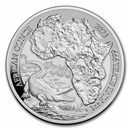 2023 Rwanda 1 oz Silver African Ounce Nile Crocodile Proof