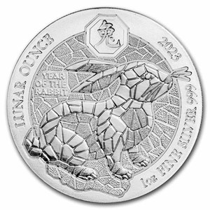 Buy 2023 Rwanda 1 oz Silver Lunar Year of the Rabbit BU | APMEX