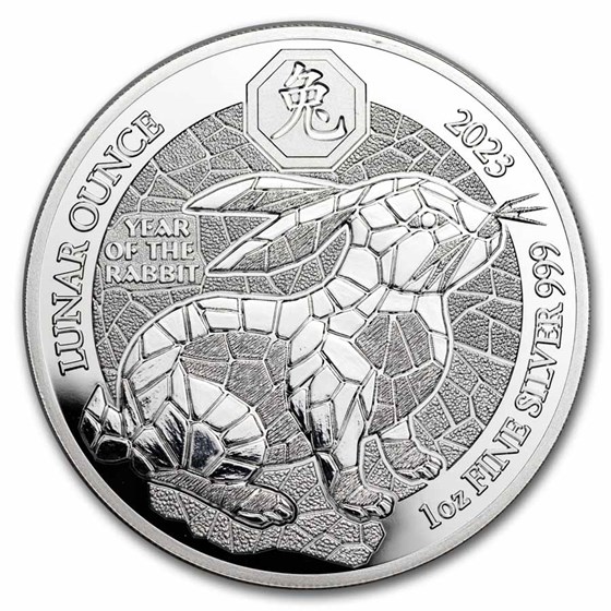 2023 Rwanda 1 oz Silver Lunar Year of the Rabbit Proof 2023 Rwanda 1 oz Silver Lunar Year of the Rabbit Proof