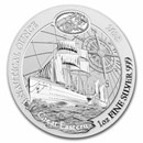 2023 Rwanda 1 oz Silver Nautical Ounce Great Eastern BU