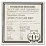 2023 Rwanda 1 oz Silver Proof African Ounce Gorilla