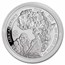 2023 Rwanda 1 oz Silver Proof African Ounce Gorilla