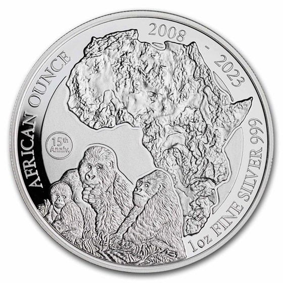 2023 Rwanda 1 oz Silver Proof African Ounce Gorilla 2023 Rwanda 1 oz Silver Proof African Ounce Gorilla