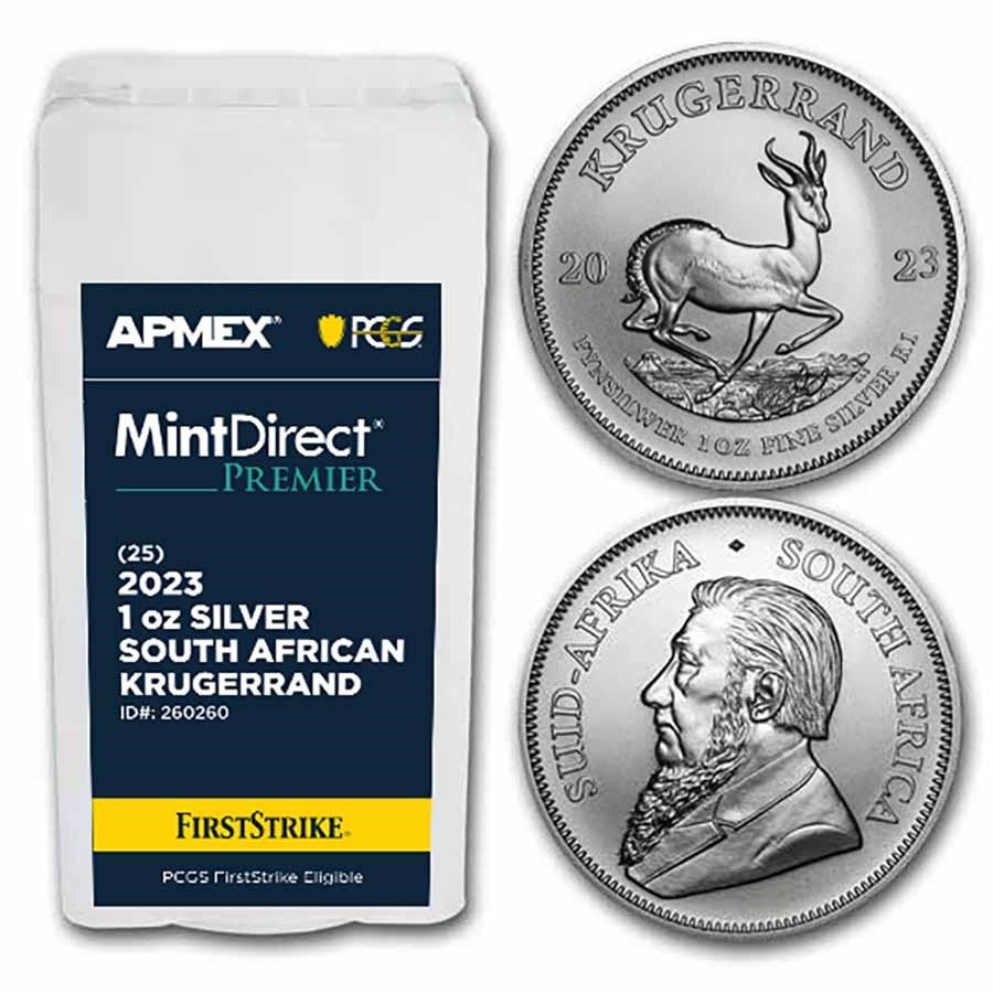 2023 S. Africa 1 oz Silver Krugerrand (MD Premier + PCGS FS Tube)