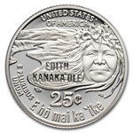 2023-S Edith Kanaka'ole Quarter Silver Proof