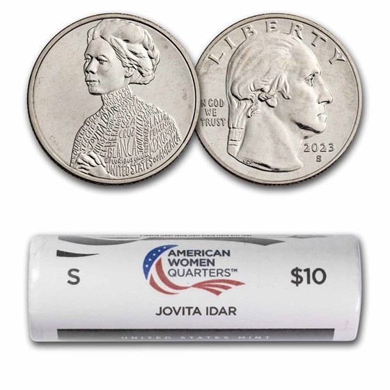2023-S Jovita Idar American Women Qtr 40-Coin Roll 2023-S Jovita Idar American Women Qtr 40-Coin Roll