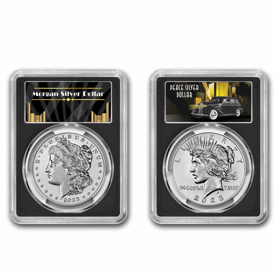 【はこぽす対応商品】 Morgan 2023-S & Black) (AR, PCGS PR-70 Set Proof Reverse Peace 体長10cm - 30cm