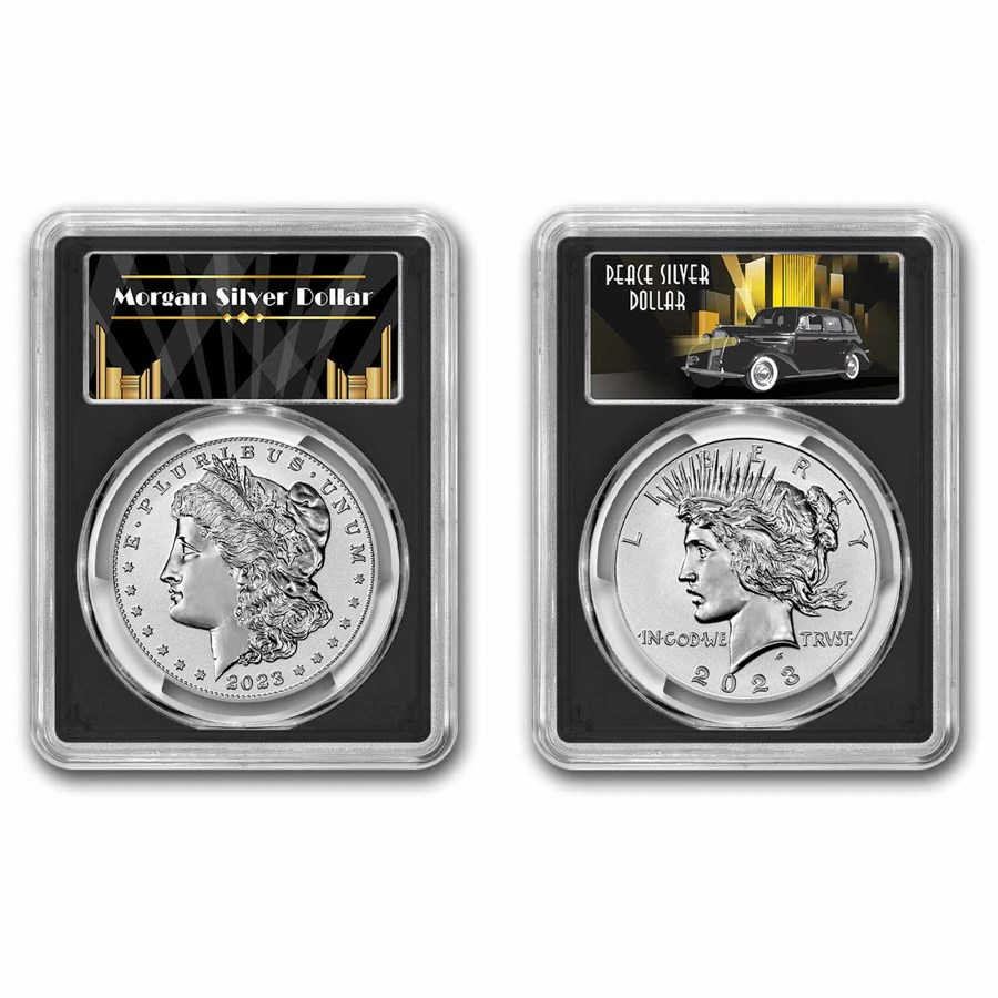 2023S & Peace Reverse Proof Set PR70 PCGS (FDI, Black)