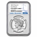 2023-S Proof Silver Peace Dollar PF-69 NGC (Early Release)
