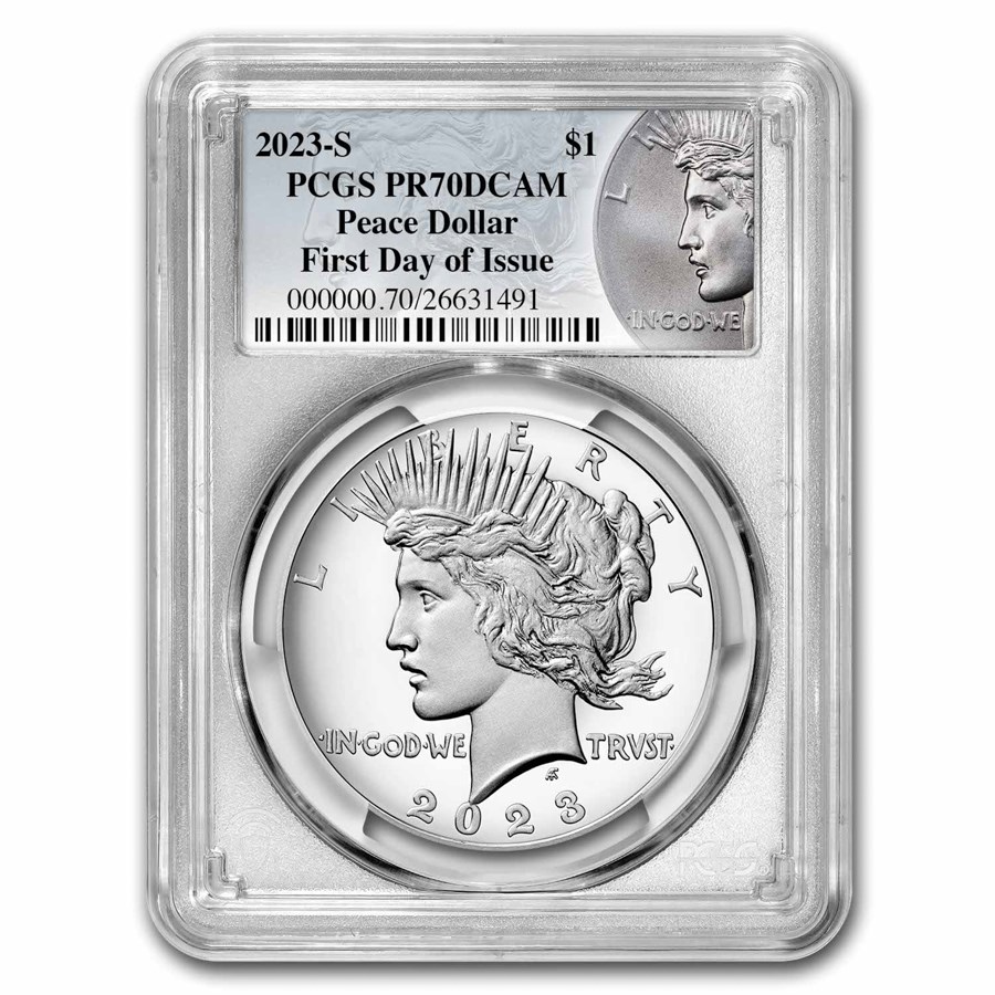 2023-S Proof Silver Peace Dollar PR-70 PCGS (FDI, Peace Label)
