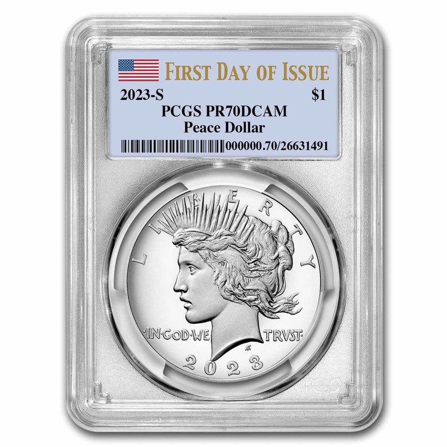 2023-S Proof Silver Peace Dollar PR-70 PCGS (First Day of Issue)