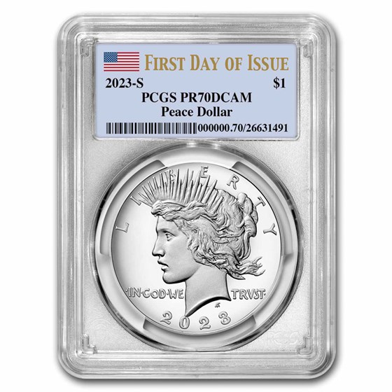 2023-S Proof Silver Peace Dollar PR-70 PCGS (First Day of Issue)