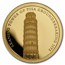 2023 Samoa 1/2 Gram Gold Leaning Tower of Pisa Groundbreaking