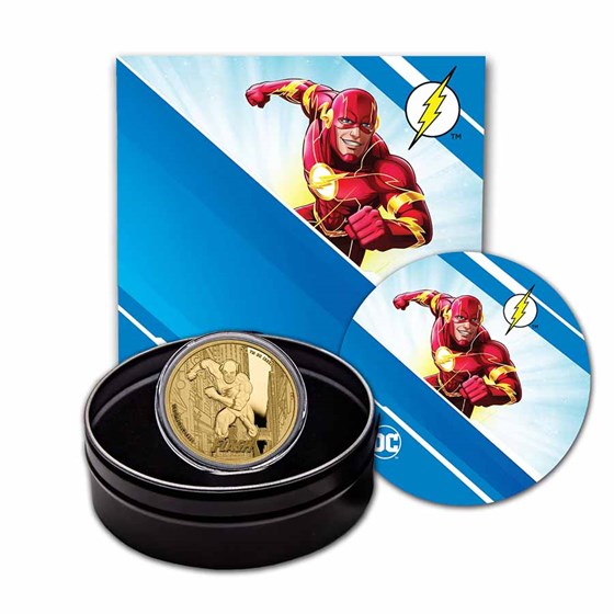 2023 Samoa 1 oz Gold DC Comics Flash BU 2023 Samoa 1 oz Gold DC Comics Flash BU