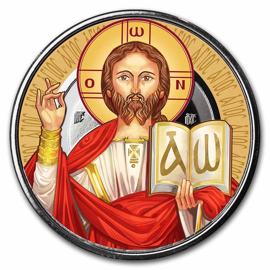 2023 Samoa 1 oz Silver 2 Tala Jesus The Teacher (Colorized)