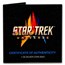 2023 Samoa 1 oz Silver Antique Star Trek Starfleet Command Coin