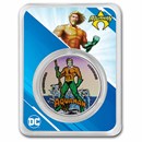 2023 Samoa 1 oz Silver DC Comics Aquaman Colorized with TEP