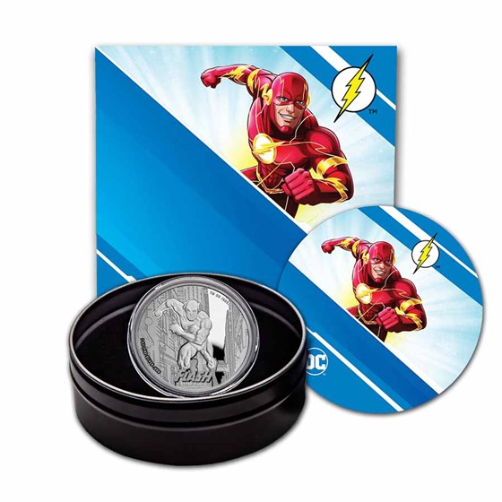 2023 Samoa 1 oz Silver DC Comics Flash Proof 2023 Samoa 1 oz Silver DC Comics Flash Proof