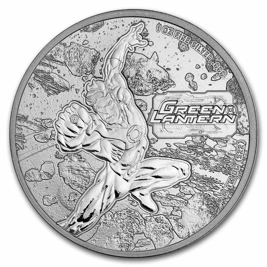 2023 Samoa 1 oz Silver DC Comics Green Lantern BU