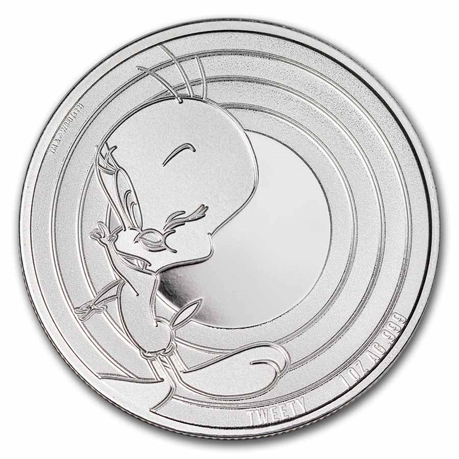 2023 Samoa 1 oz Silver Looney Tunes Tweety BU