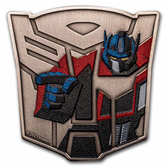 2023 Samoa 1 oz Silver Transformer Optimus Prime Shaped Coin