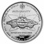 2023 Serbia 1 oz Proof Ag 100 Dinar Tesla: Anti-Gravity (Scruffy)