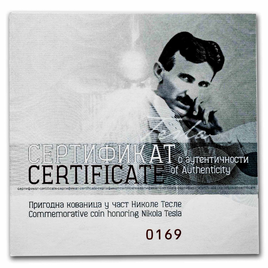 2023 Serbia 1 oz Proof Ag 100 Dinar Tesla: Anti-Gravity | eBay