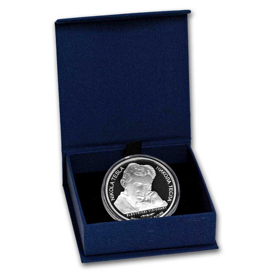 2023 Serbia 1 oz Proof Ag 100 Dinar Tesla: Tesla Coil | eBay