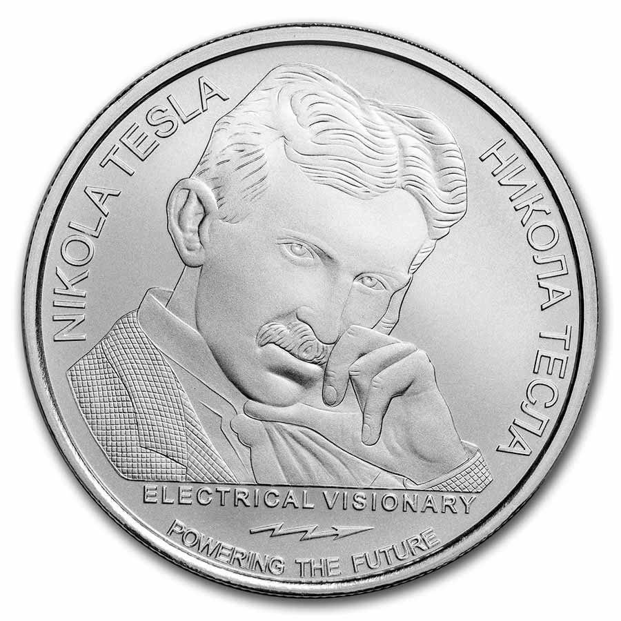 Buy 2023 Serbia 1 oz Silver 100 Dinar Tesla Coin | APMEX