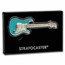 2023 SI 1 oz Proof Silver Fender® Daphne Blue Stratocaster