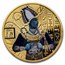 2023 Sierra Leone 1 oz Silver Gilded Egyptian Gods: Osiris