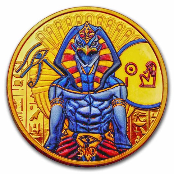 2023 Sierra Leone 1 oz Silver Gilded Egyptian Gods: Ra 2023 Sierra Leone 1 oz Silver Gilded Egyptian Gods: Ra