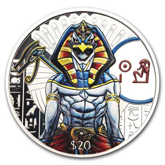 2023 Sierra Leone 2 oz Ag Egyptian Gods Colorized (Off-Quality) 2023 Sierra Leone 2 oz Ag Egyptian Gods Colorized (Off-Quality)