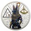 2023 Sierra Leone 2 oz Silver Egyptian Gods: Anubis (Colorized)