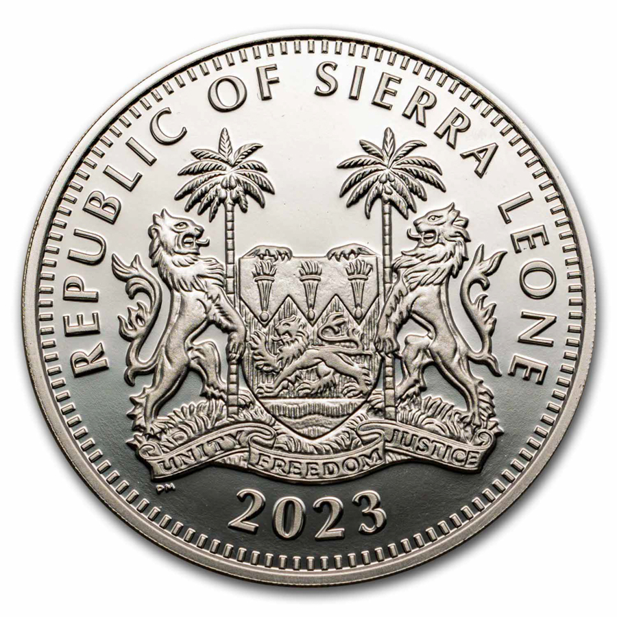 2023 Sierra Leone 2 oz Silver Egyptian Gods: Ra (Colorized
